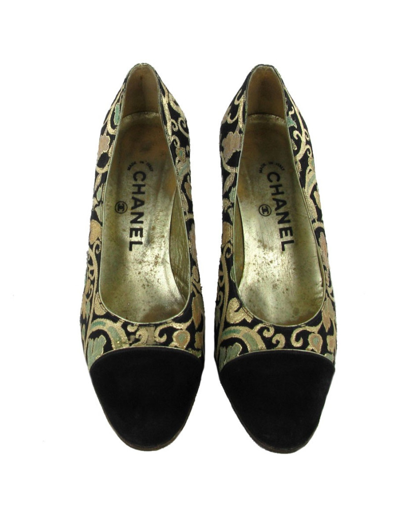 Escarpins CHANEL Couture Vintage T.38