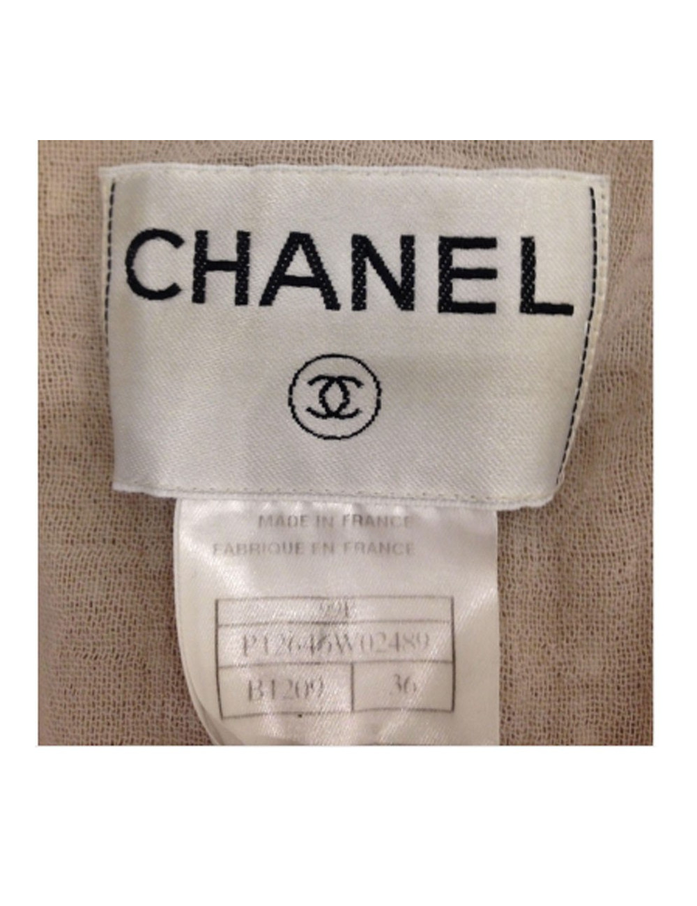 Veste CHANEL sans manches en tweed T 36