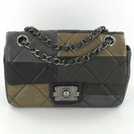Chanel Black Quilted Leather Retro Clasp Flap Bag Chanel  TLC