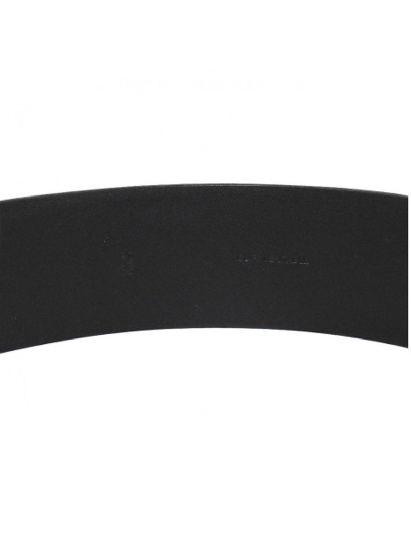 Ceinture CHANEL en veau velours noir boucle bijou noir et argent