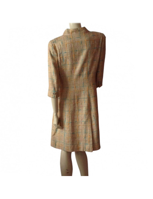 Manteau CHANEL en tweed beige