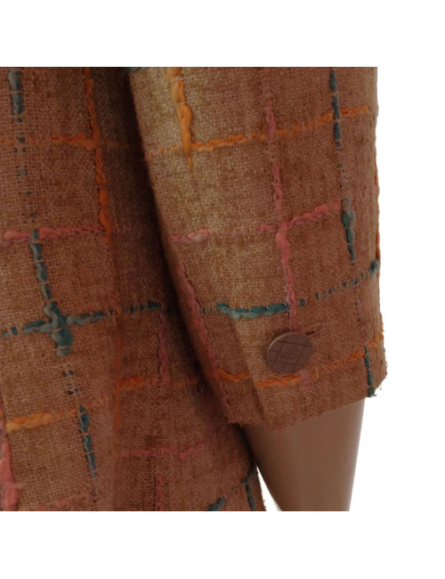 Manteau CHANEL en tweed beige