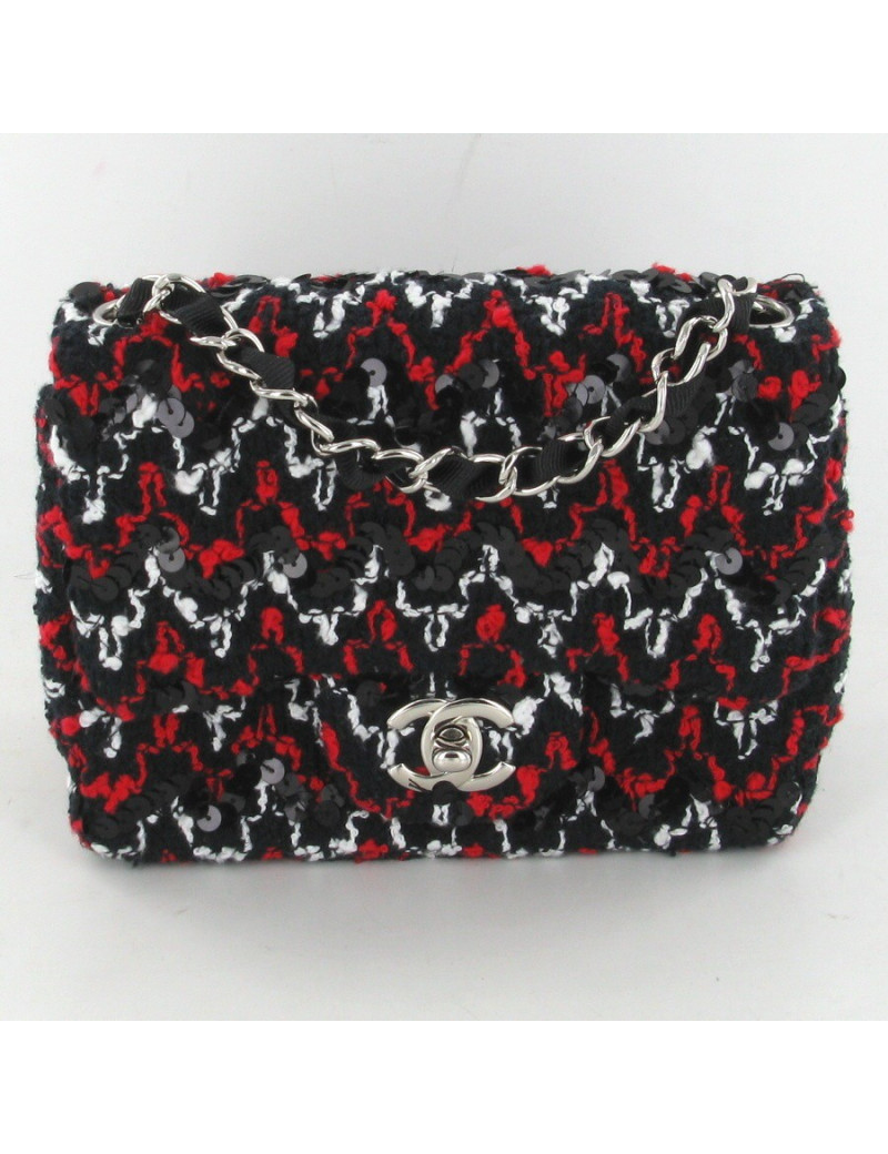 Sac tweed et sequins CHANEL