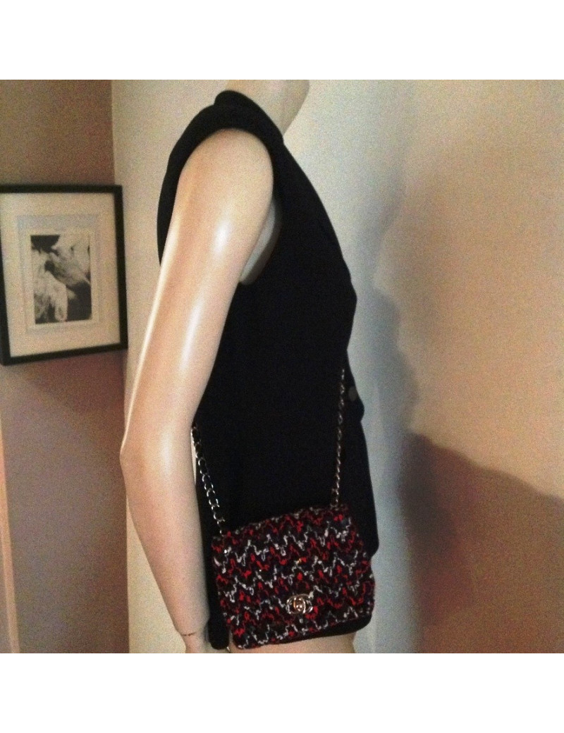 Sac tweed et sequins CHANEL