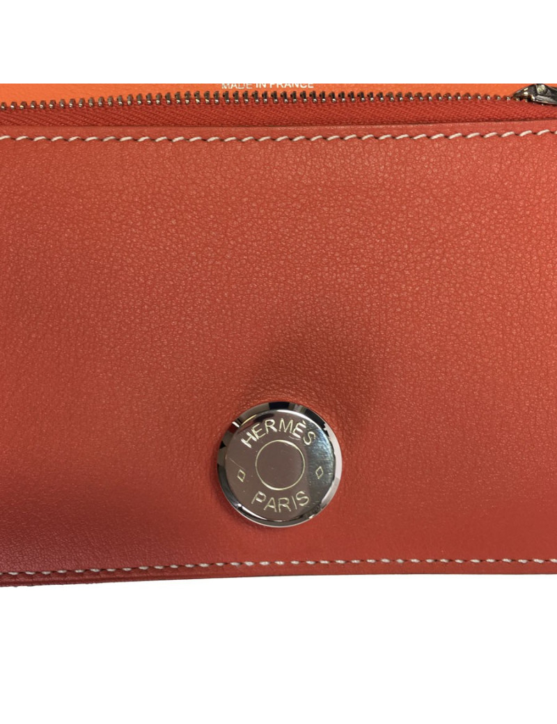 Portefeuille HERMES Dogon bicolore