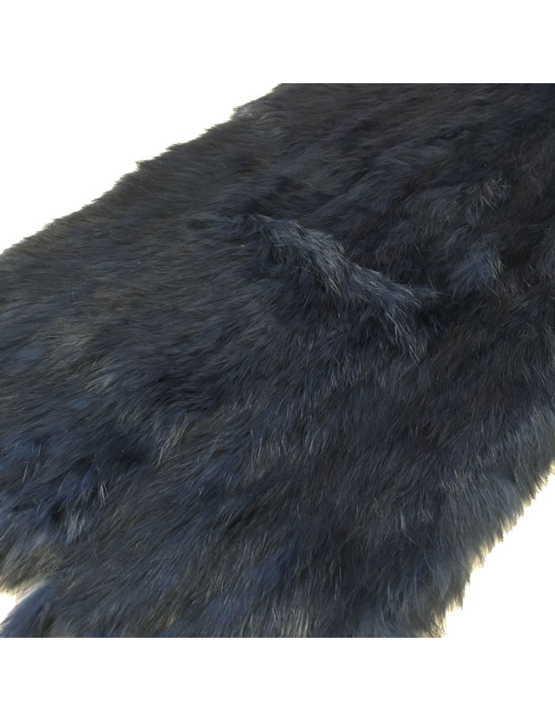 Echarpe SANS MARQUE lapin bleu marine tricoté