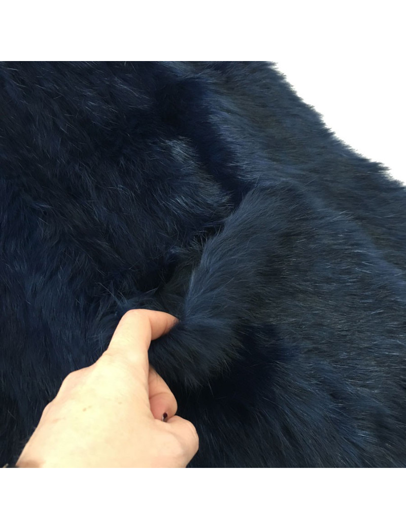 Echarpe SANS MARQUE lapin bleu marine tricoté