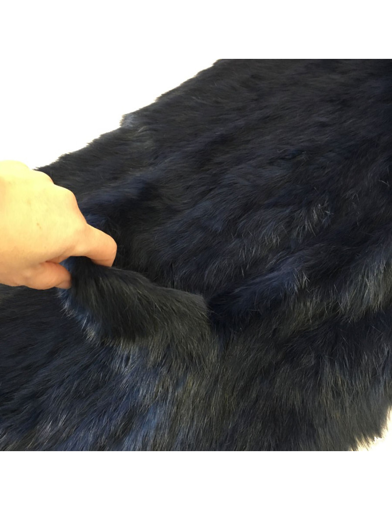 Echarpe SANS MARQUE lapin bleu marine tricoté