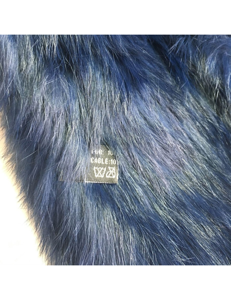 Echarpe SANS MARQUE lapin bleu marine tricoté