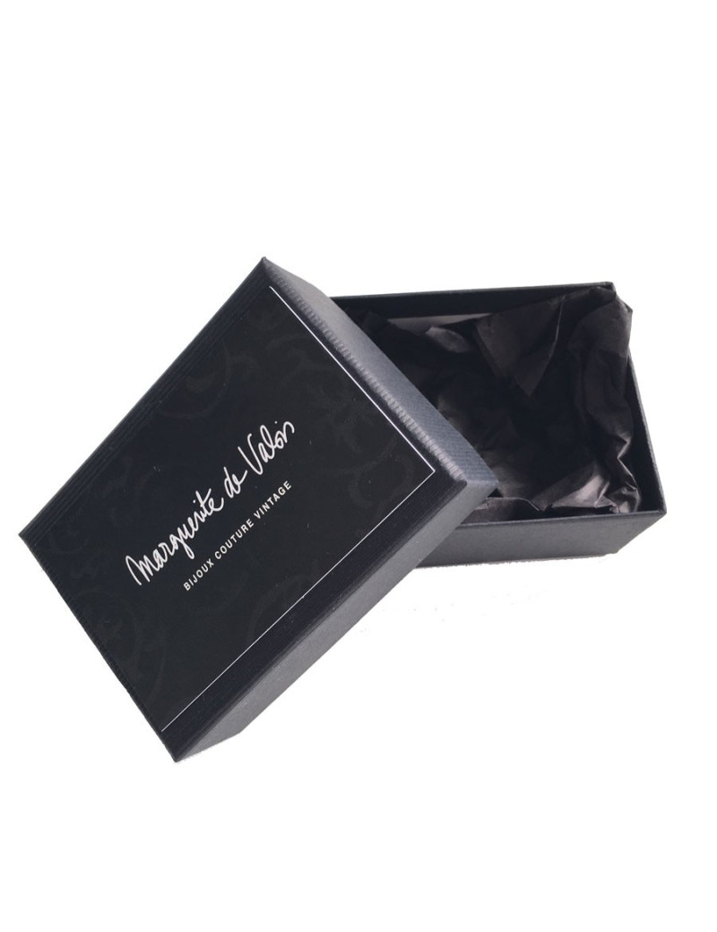 MARGUERITE DE VALOIS T 56 flower ring in green and pink molten glass