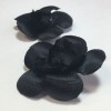 Earrings clips CHANEL camellias in vintage black silk