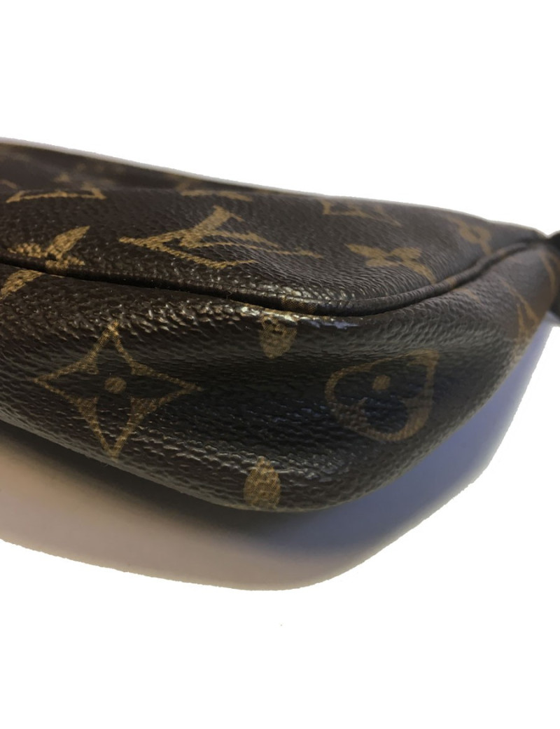 Pochette LOUIS VUITTON en toile monogram marron