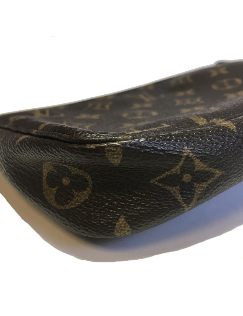 Pochette LOUIS VUITTON en toile monogram marron