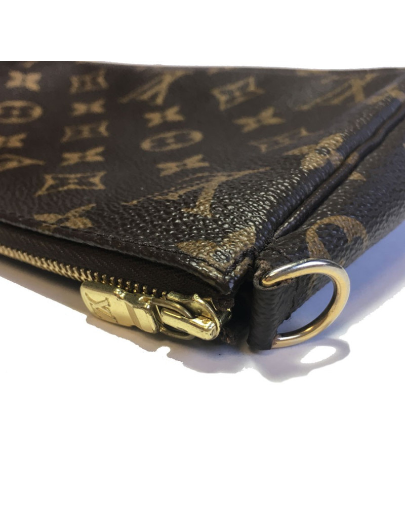 Pochette LOUIS VUITTON en toile monogram marron