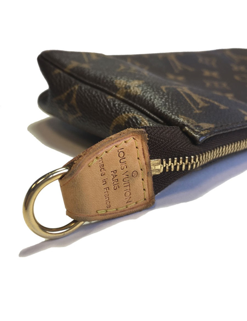 Pochette LOUIS VUITTON en toile monogram marron