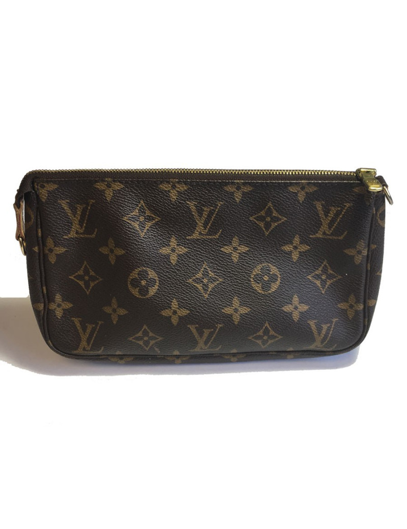 Pochette LOUIS VUITTON en toile monogram marron