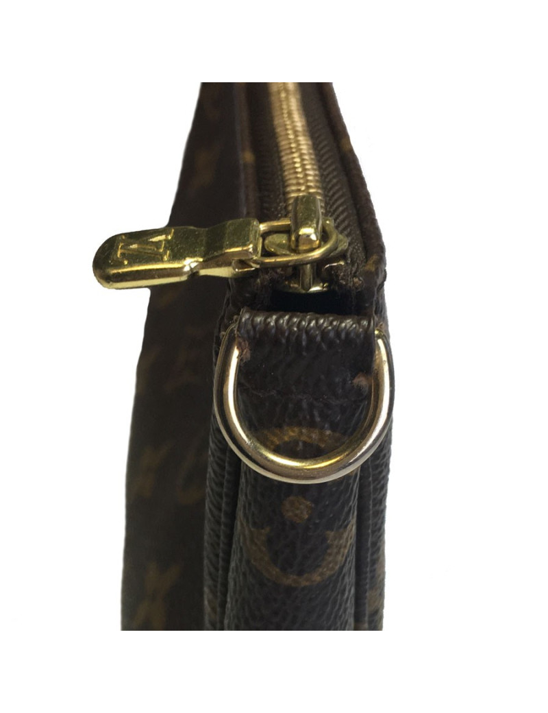 Pochette LOUIS VUITTON en toile monogram marron