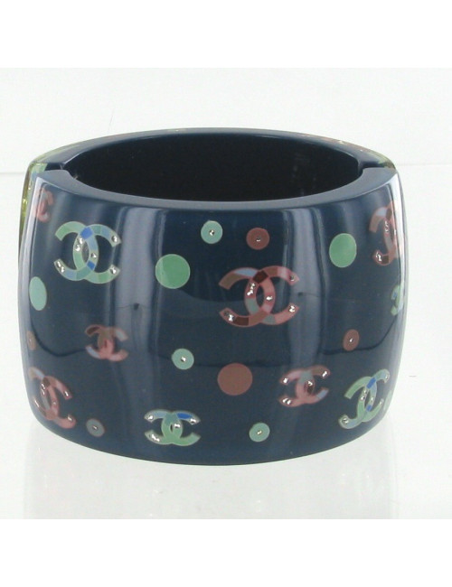 Manchette CHANEL CC multicolores