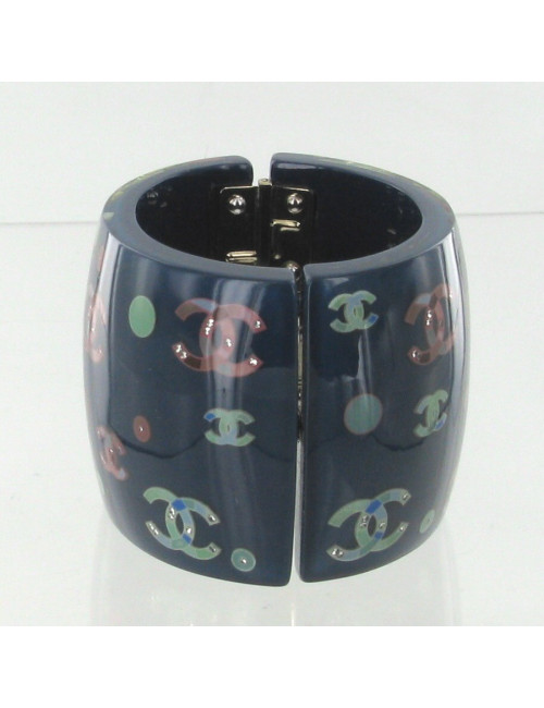 Manchette CHANEL CC multicolores