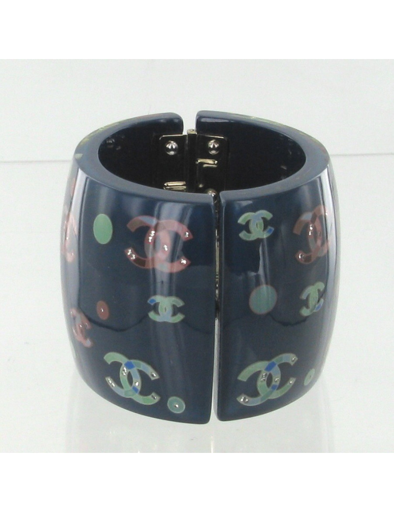 Manchette CHANEL CC multicolores