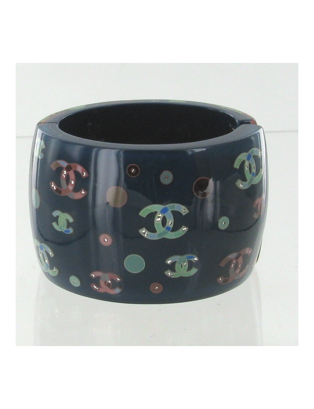 Manchette CHANEL CC multicolores