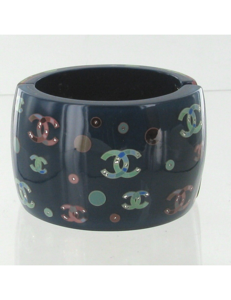 Manchette CHANEL CC multicolores
