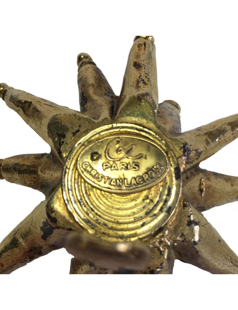 Boucles d'oreille  clips CHRISTIAN LACROIX Vintage