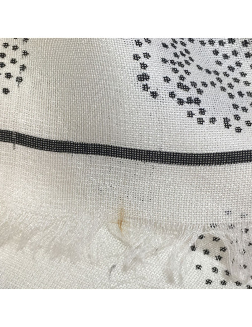 Étole Alexander McQueen en soie ivoire