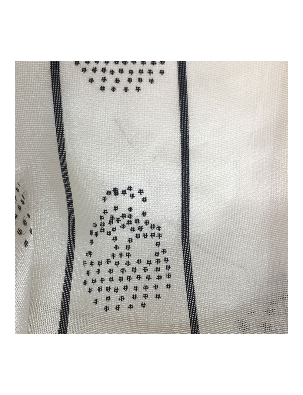 Étole Alexander McQueen en soie ivoire