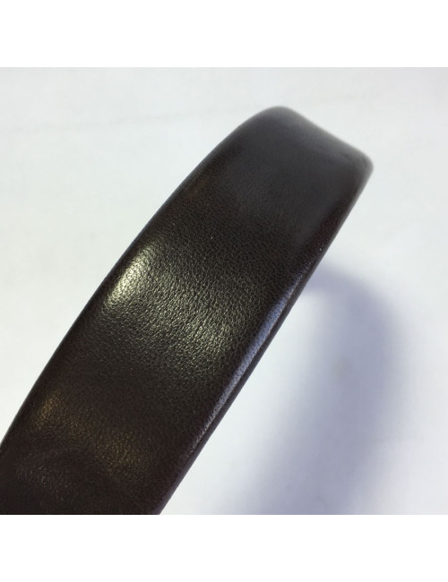 Serre-tête CHANEL en cuir marron