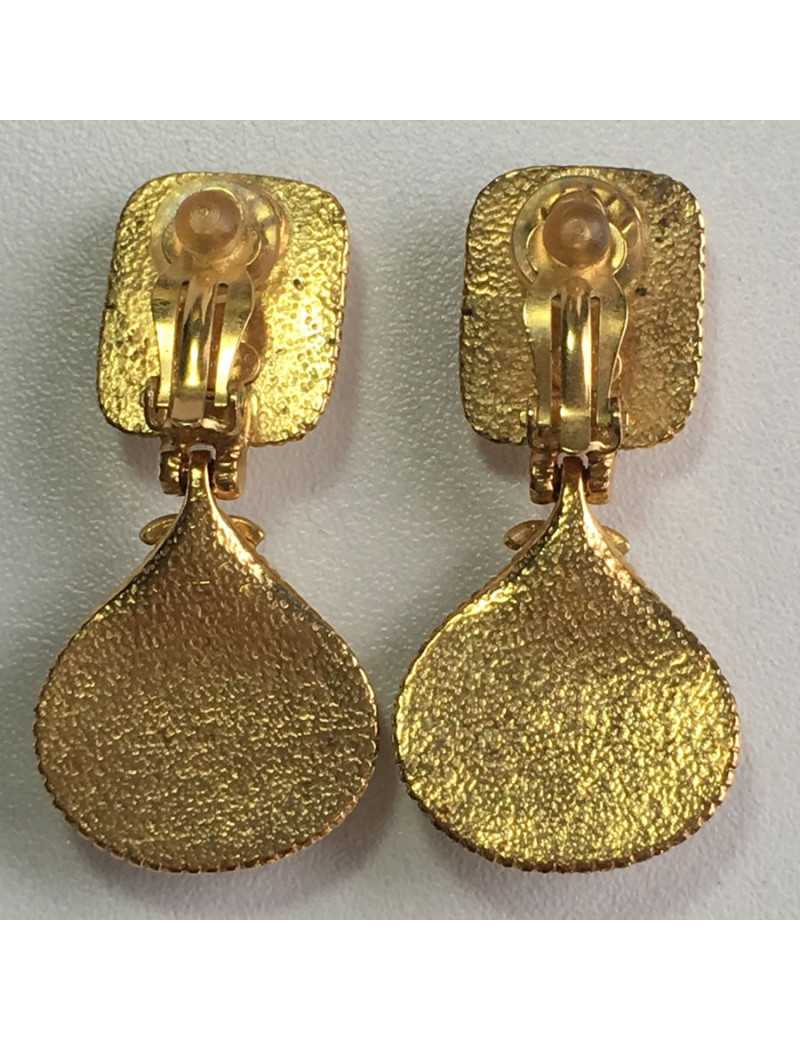 Boucles d'oreilles clips CHANEL Couture