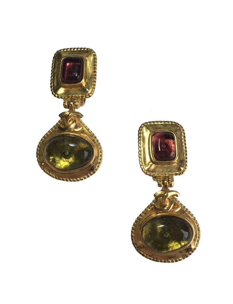 Boucles d'oreilles clips CHANEL Couture