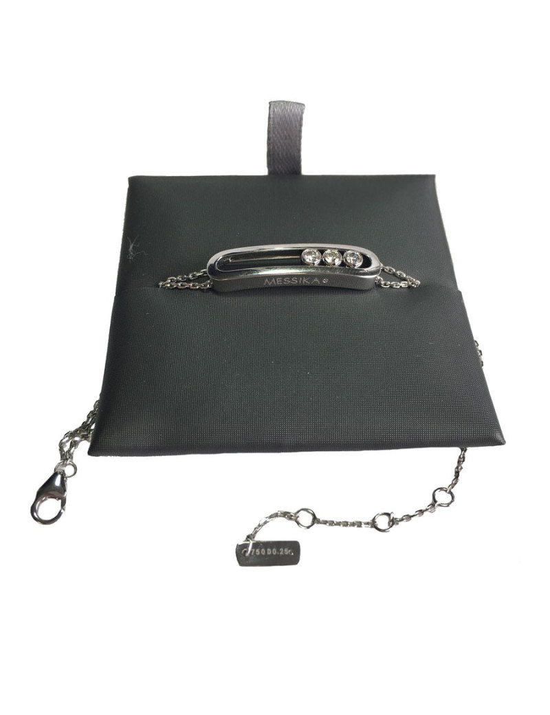 Bracelet 'Move' MESSIKA or blanc 750 et diamants