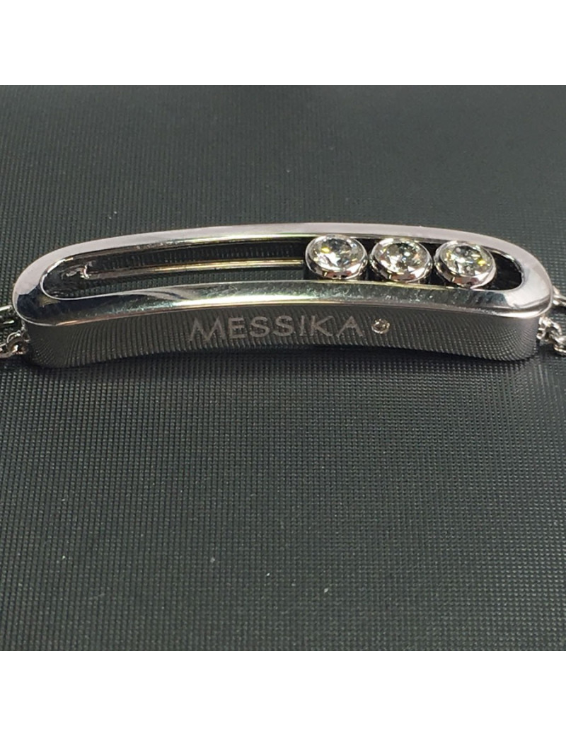 Bracelet 'Move' MESSIKA or blanc 750 et diamants