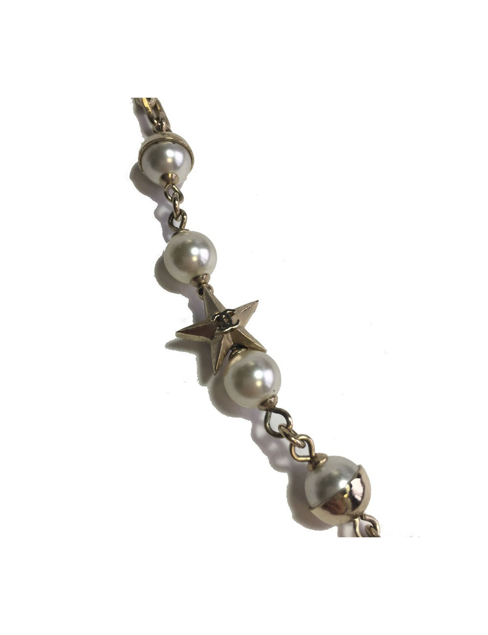 CHANEL chains and Pearly beads necklace