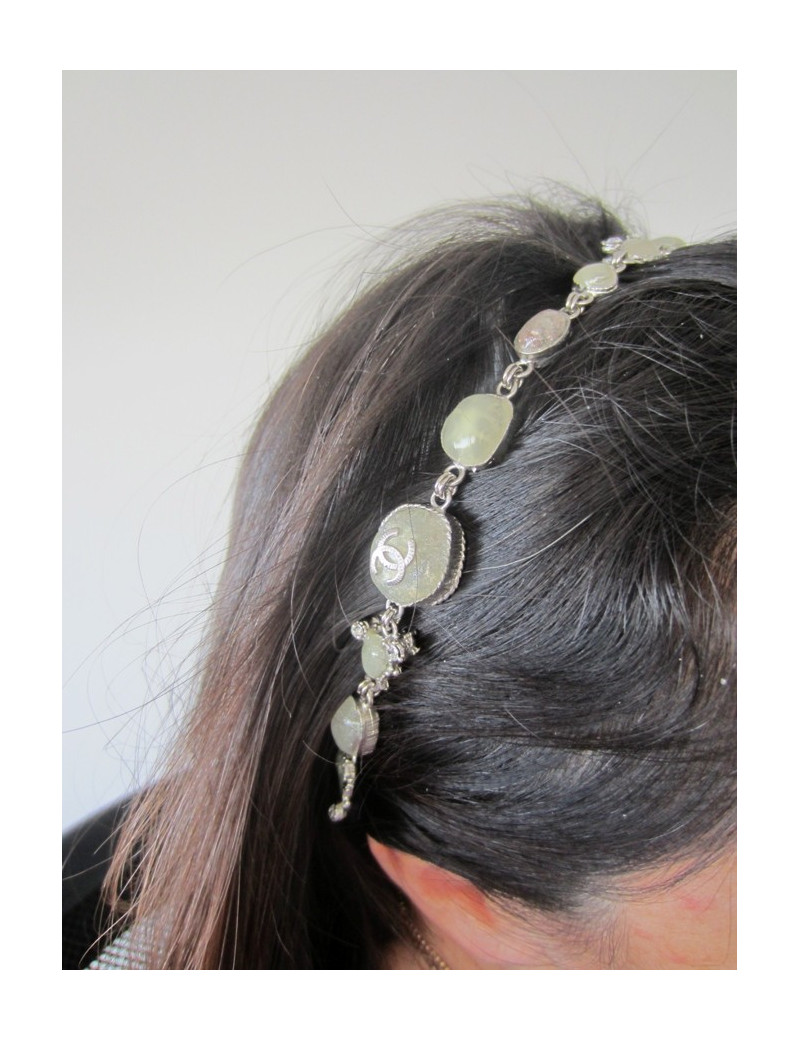 Serre-tête CHANEL en pâte de verre