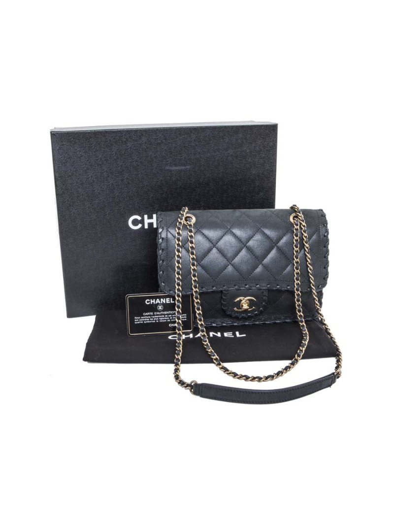 Sac CHANEL cuir matelassé noir