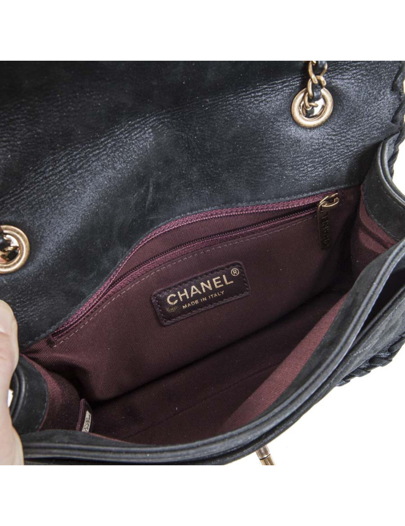Sac CHANEL cuir matelassé noir