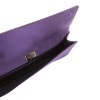 DANIEL SWAROVSKI purple silk satin and Crystal mesh pouch
