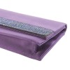 DANIEL SWAROVSKI purple silk satin and Crystal mesh pouch