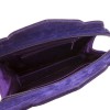Vintage YSL YVES SAINT LAURENT clutch in purple velvet calfskin