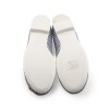 Ballet flats CHANEL T 38 en striped blue and white with Camellia