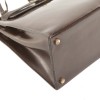 Vintage HERMES Kelly 28 handbag in brown glazed leather