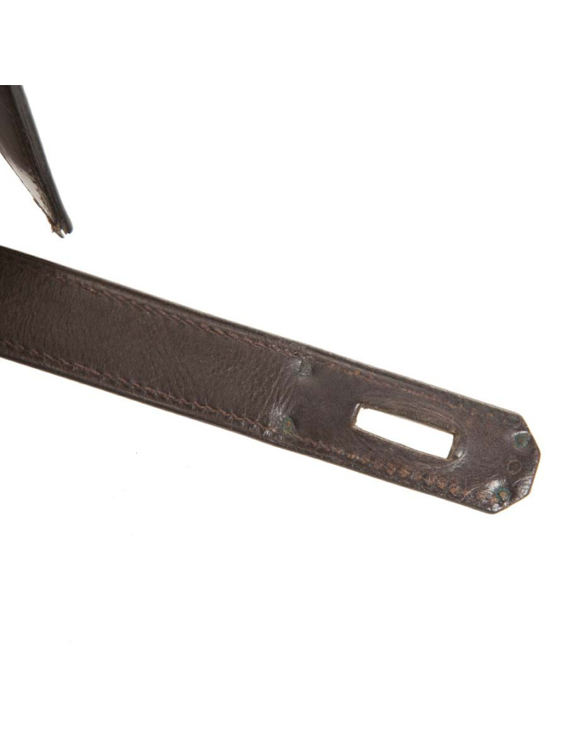 Kelly 28 HERMES cuir box marron