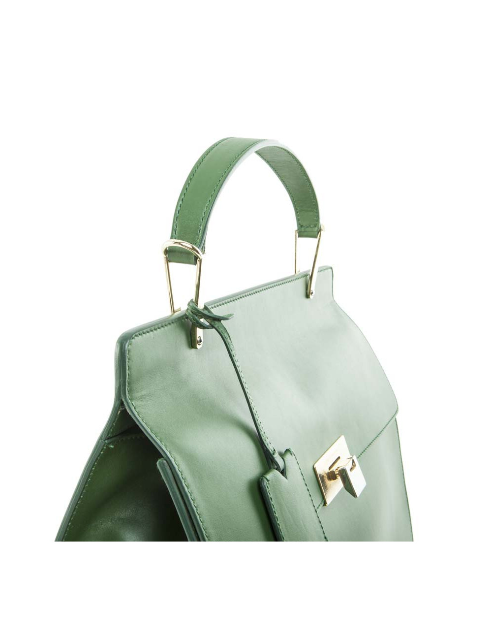 Sac BALENCIAGA cuir lisse vert