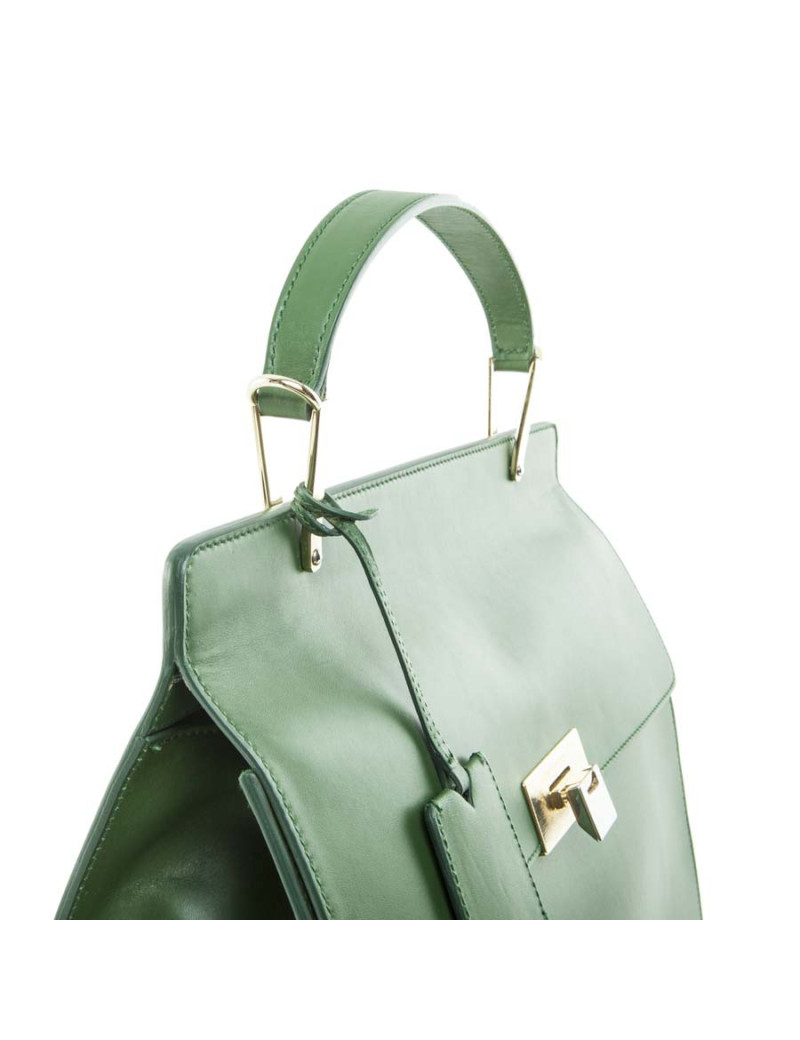 Sac BALENCIAGA cuir lisse vert
