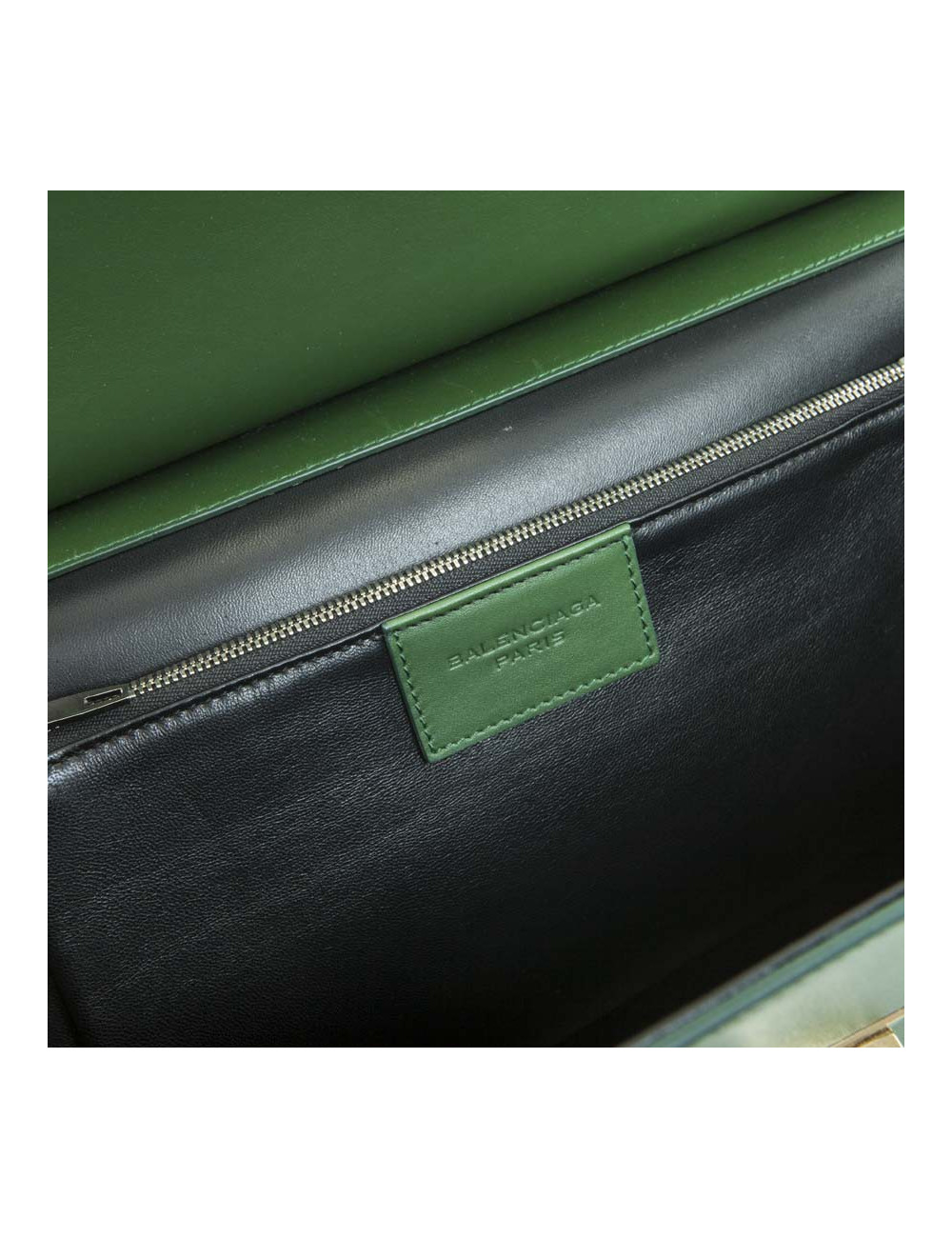 Sac BALENCIAGA cuir lisse vert