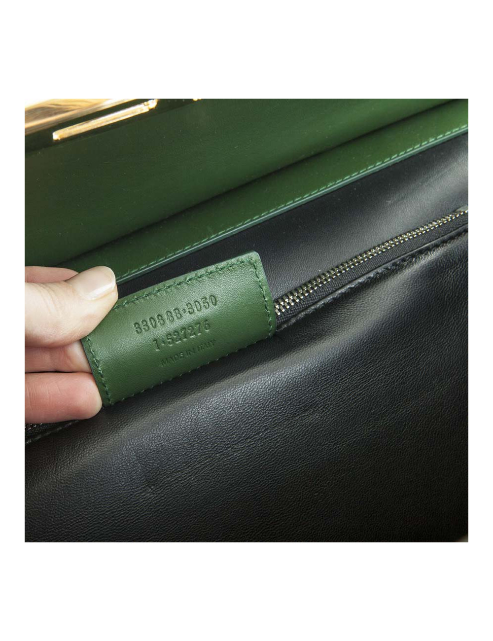 Sac BALENCIAGA cuir lisse vert