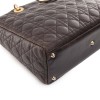 CHRISTIAN DIOR Lady Dior brown quilted leather bag 