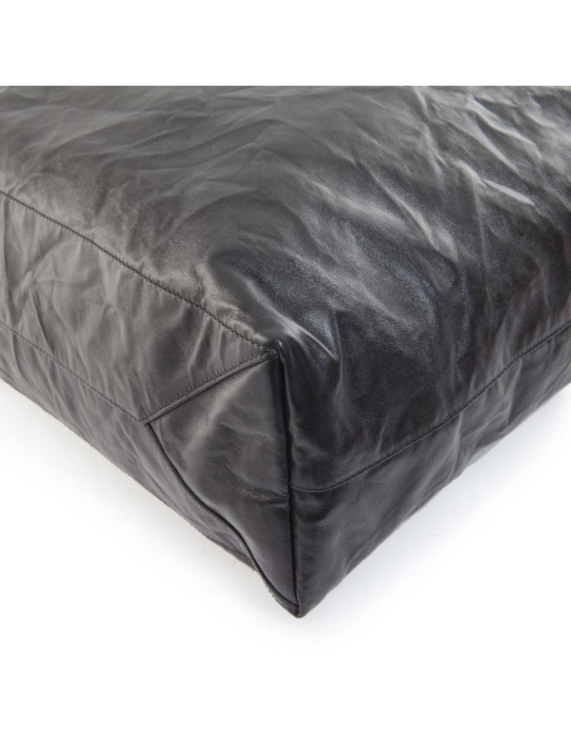 Sac cabas PRADA cuir bicolore